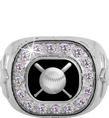 Baseball Championship Crystal Ring