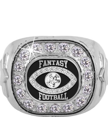Fantasy Football Silver Crystal Ring