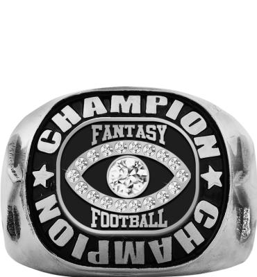 Fantasy Football Silver Champion Ring