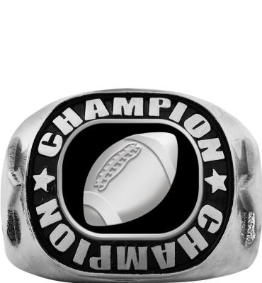 Football Silver Championship Ring