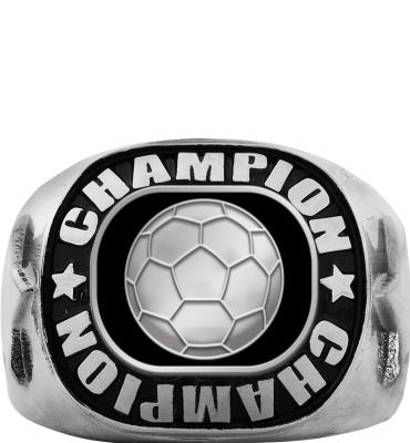 Soccer Silver Championship Ring