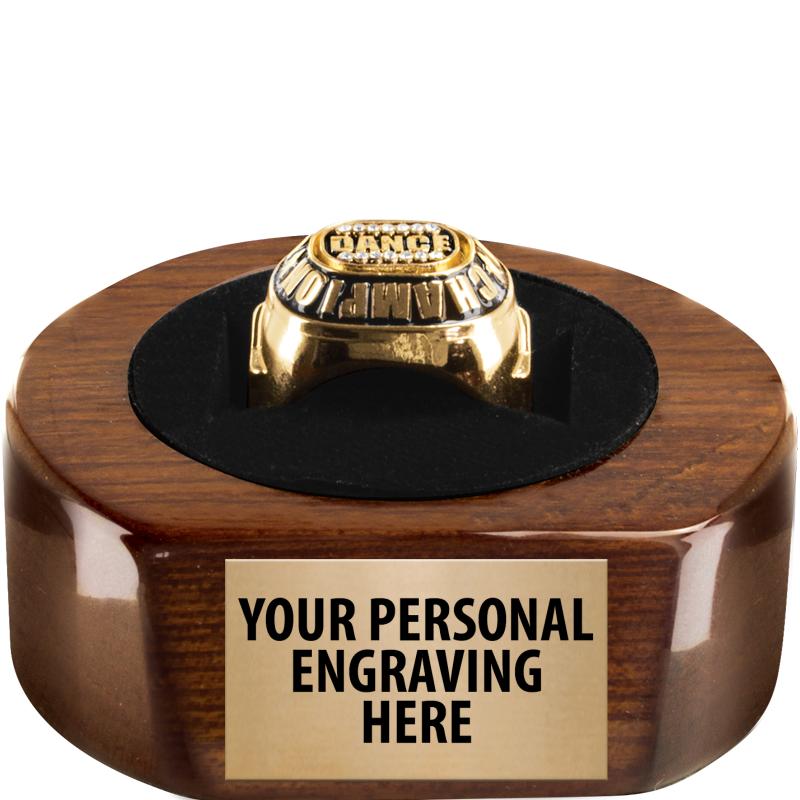 2.4"WX1"H WALNUT RING DISPLAY