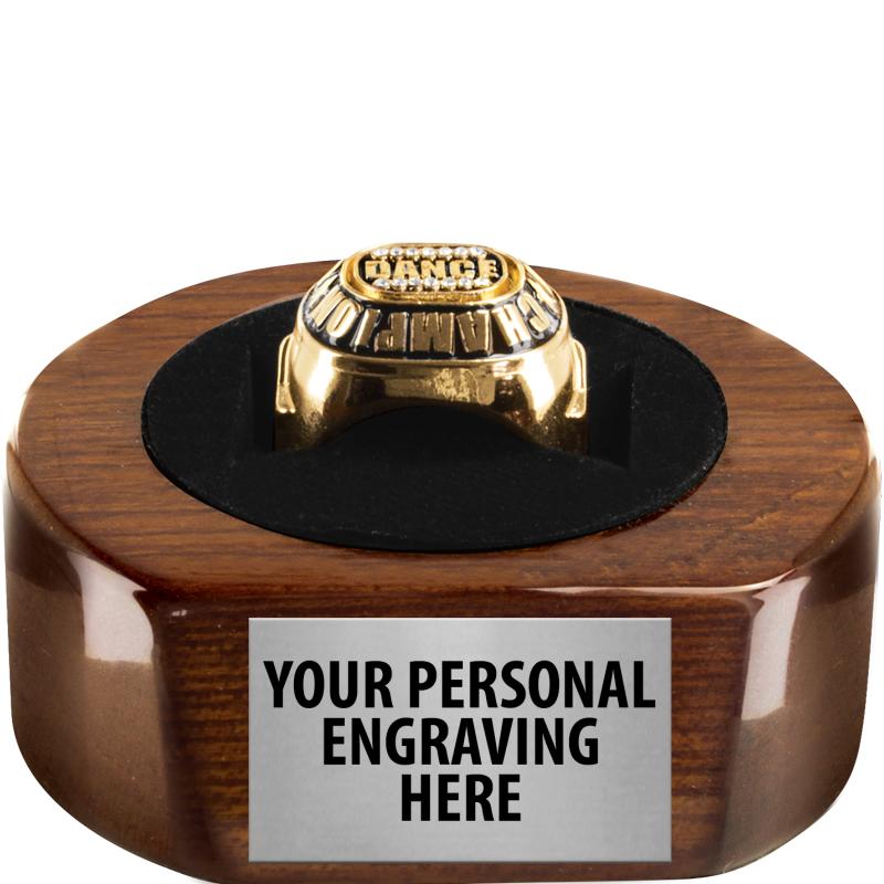 2.4"WX1"H WALNUT RING DISPLAY