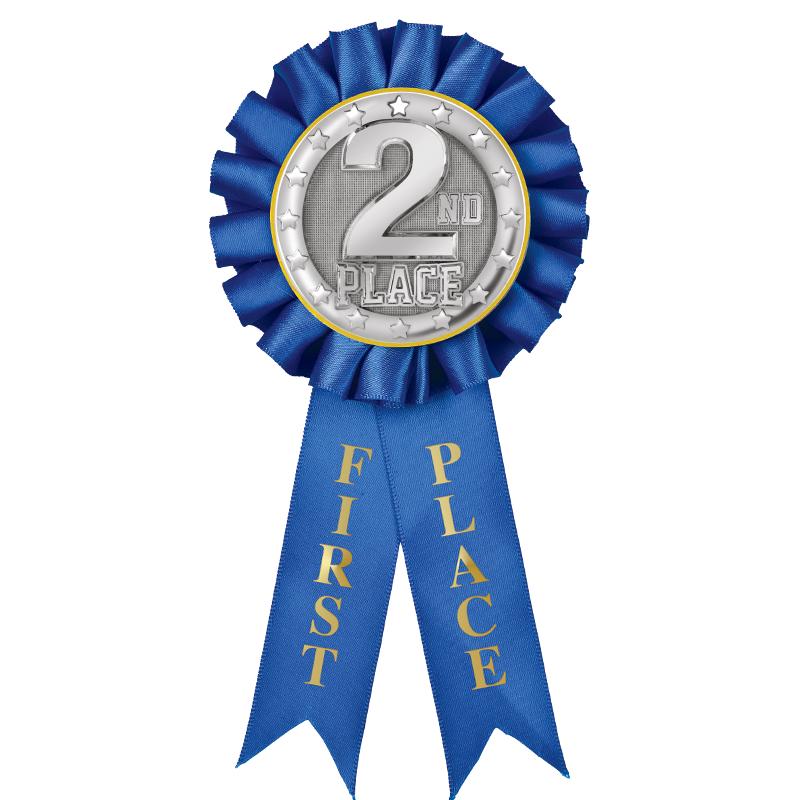 1ST PLACE MYLAR ROSETTES