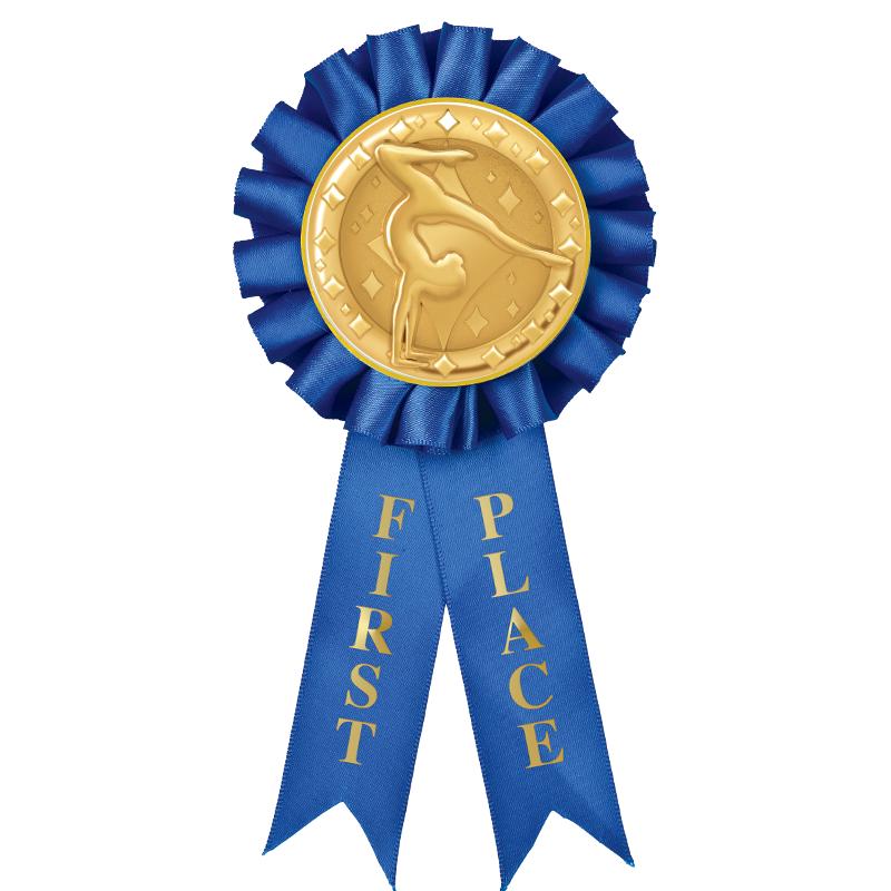 1ST PLACE MYLAR ROSETTES