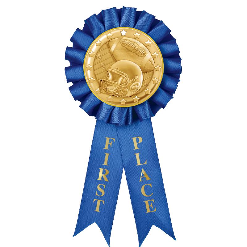 1ST PLACE MYLAR ROSETTES