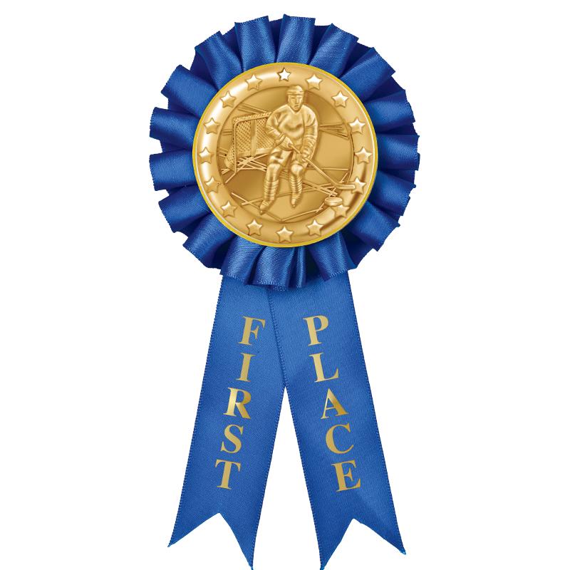 1ST PLACE MYLAR ROSETTES