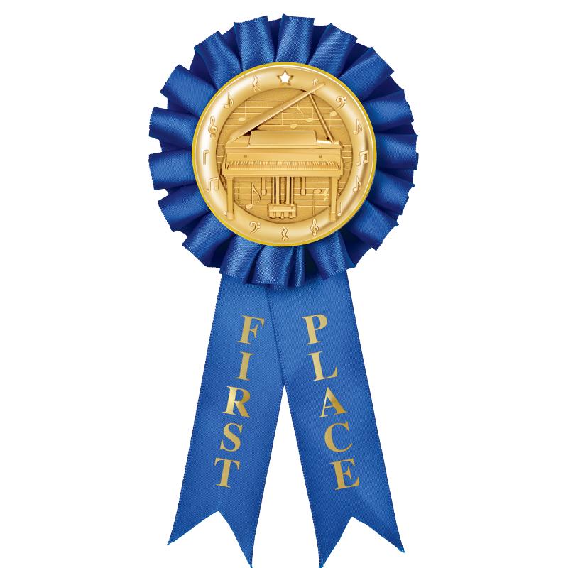 1ST PLACE MYLAR ROSETTES