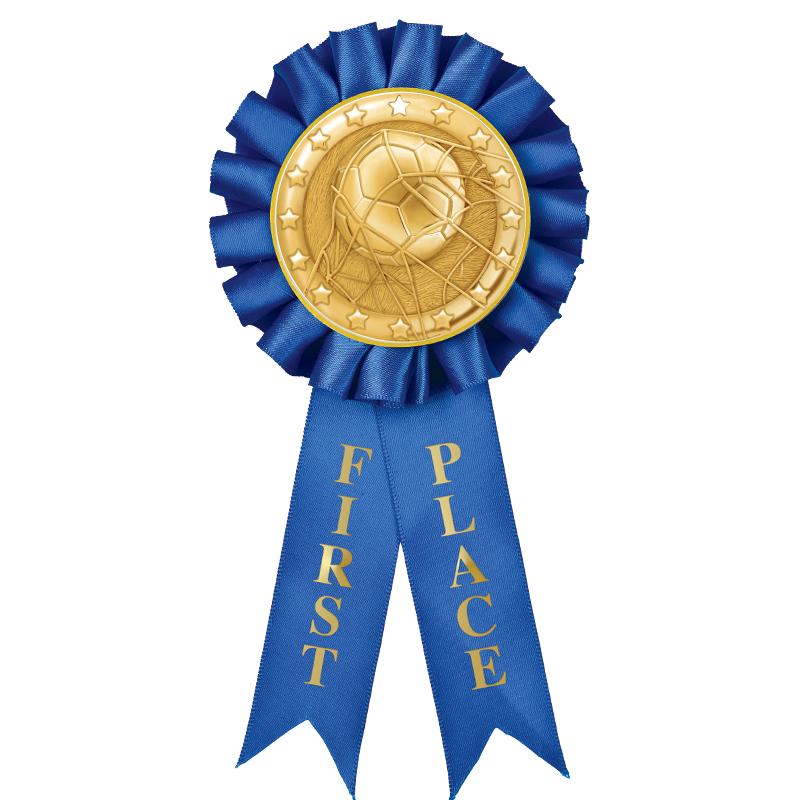 1ST PLACE MYLAR ROSETTES