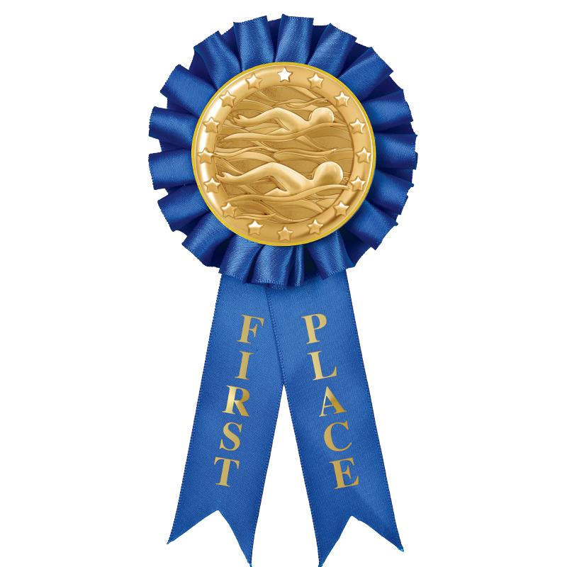 1ST PLACE MYLAR ROSETTES