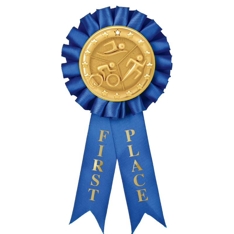 1ST PLACE MYLAR ROSETTES