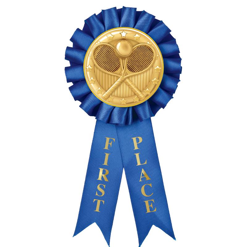 1ST PLACE MYLAR ROSETTES