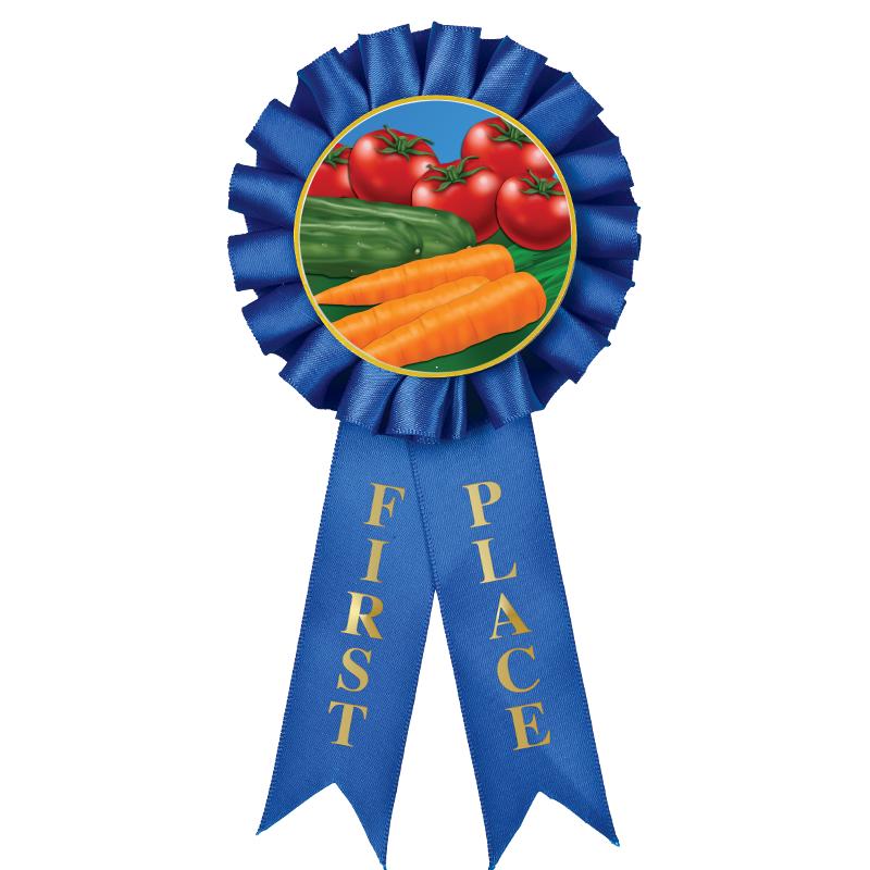 1ST PLACE MYLAR ROSETTES