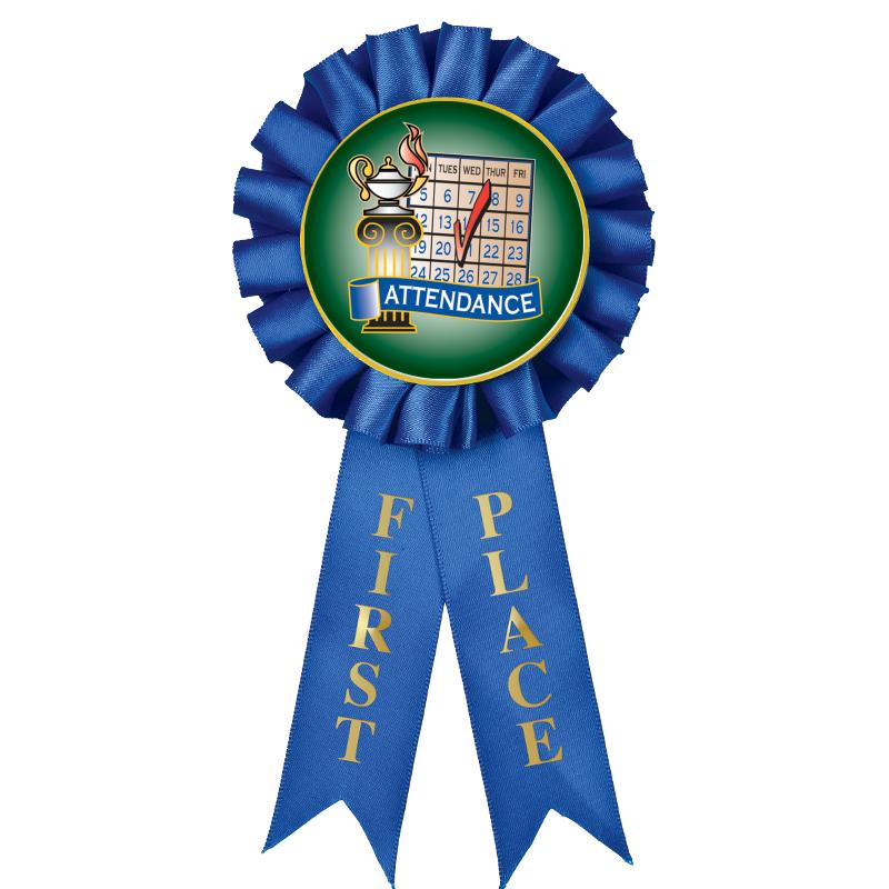 1ST PLACE MYLAR ROSETTES