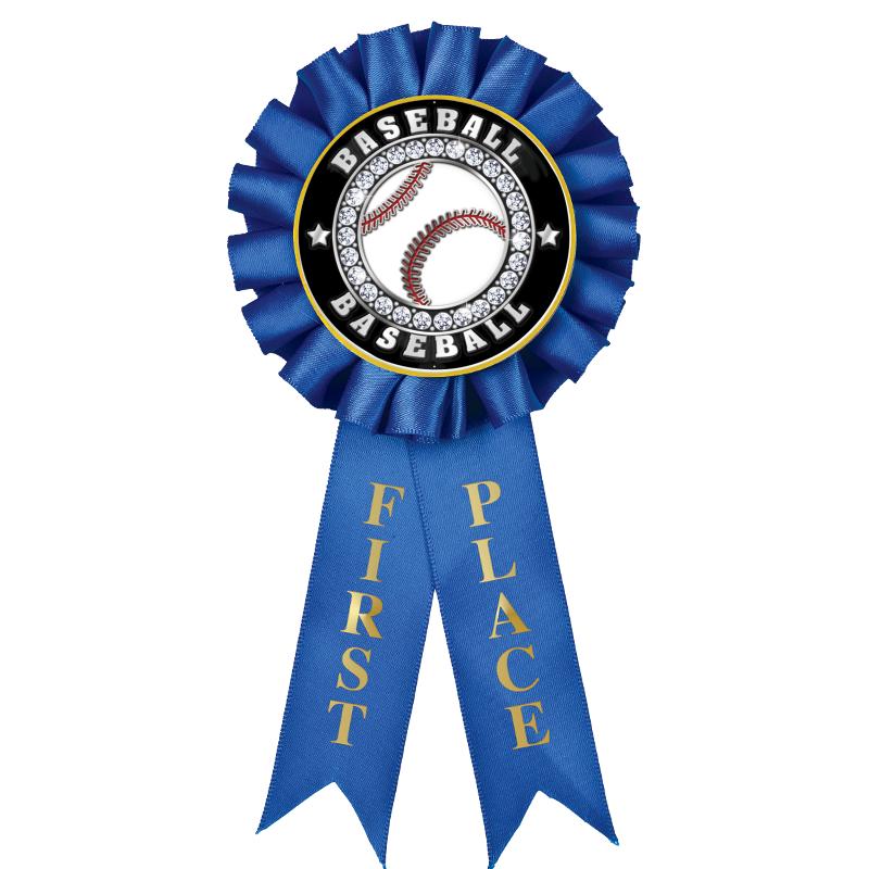 1ST PLACE MYLAR ROSETTES