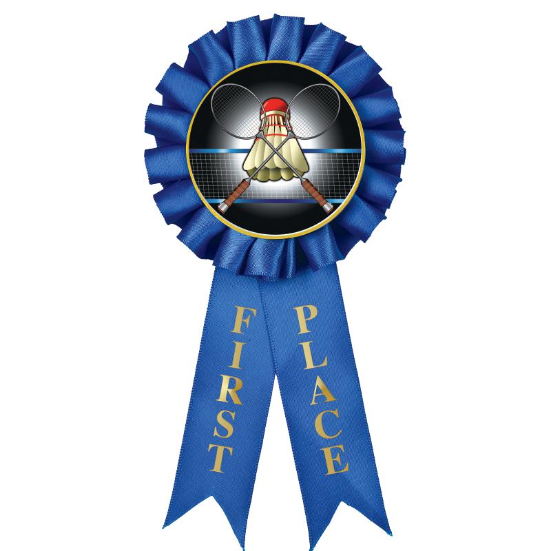 1ST PLACE MYLAR ROSETTES