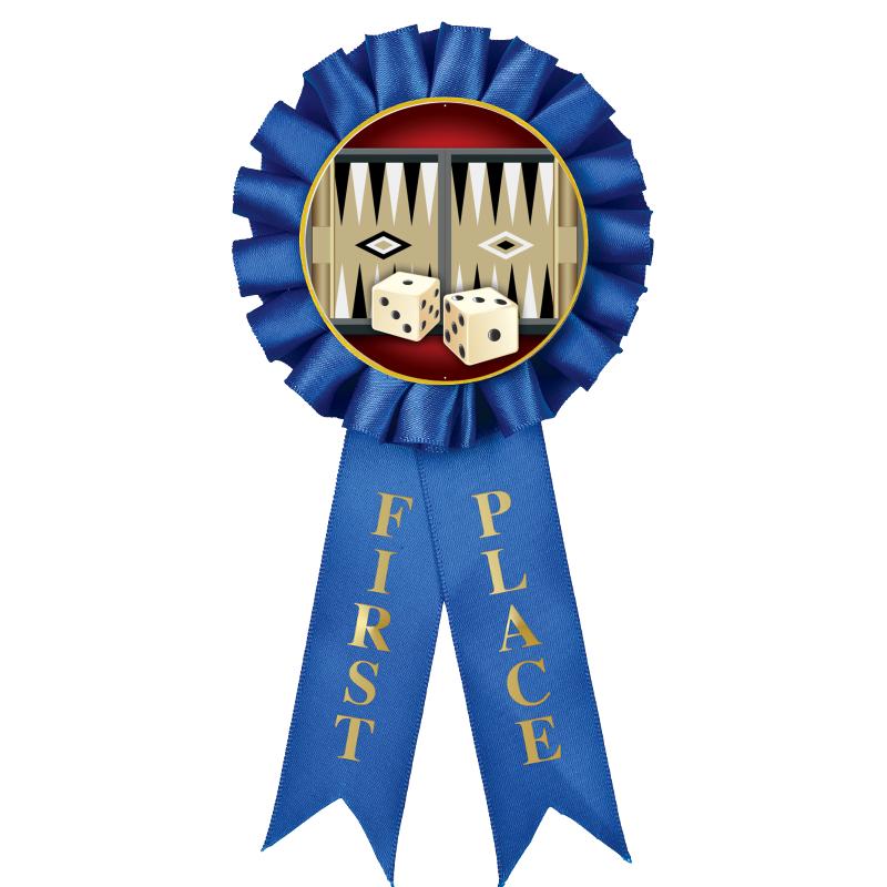 1ST PLACE MYLAR ROSETTES