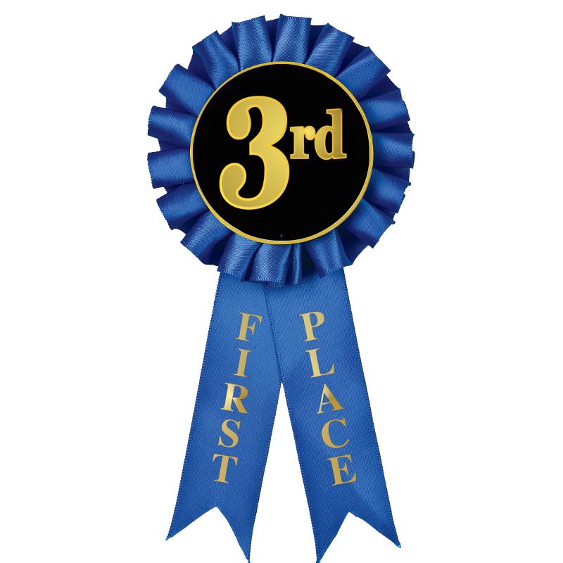 1ST PLACE MYLAR ROSETTES