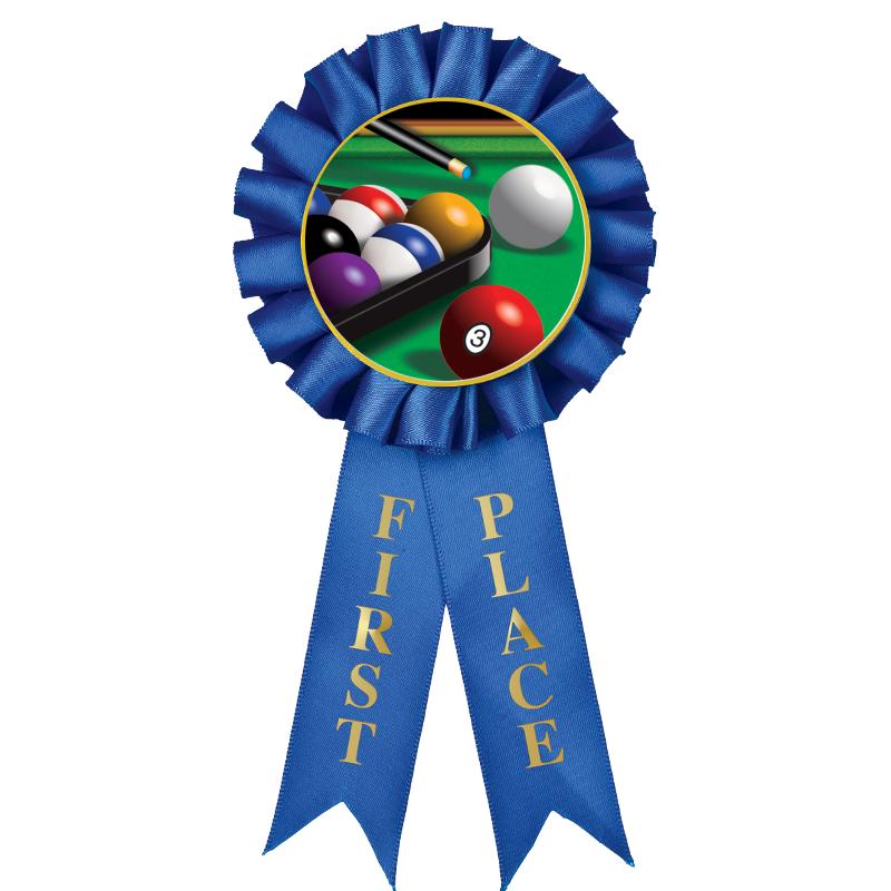 1ST PLACE MYLAR ROSETTES