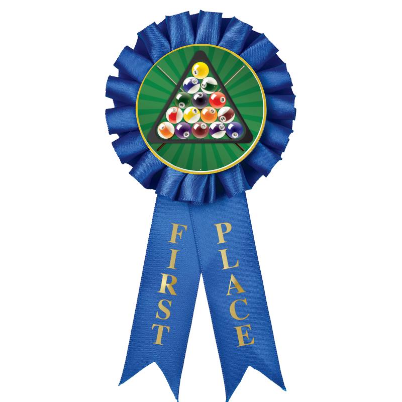 1ST PLACE MYLAR ROSETTES