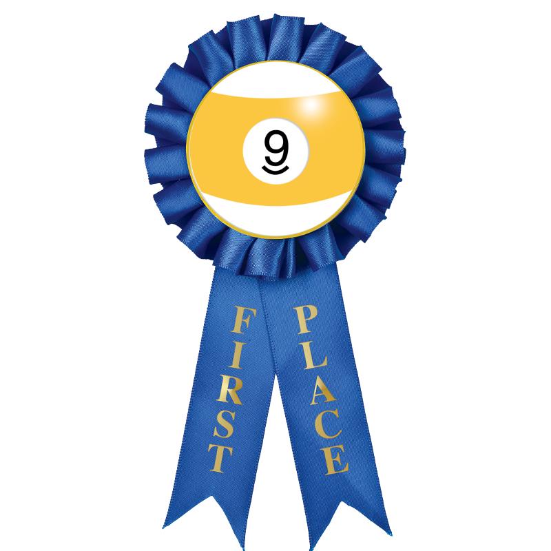 1ST PLACE MYLAR ROSETTES