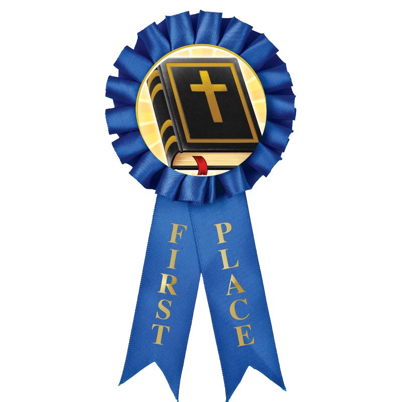 1ST PLACE MYLAR ROSETTES