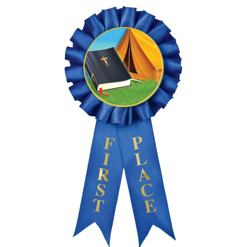 1ST PLACE MYLAR ROSETTES