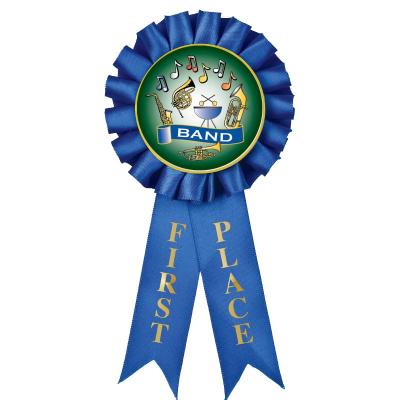 1ST PLACE MYLAR ROSETTES