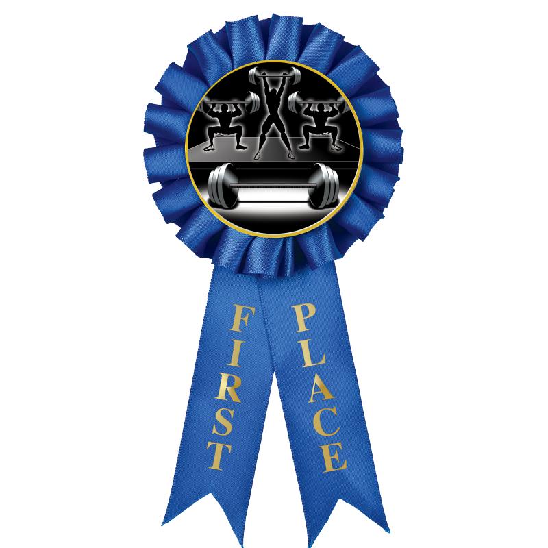 1ST PLACE MYLAR ROSETTES