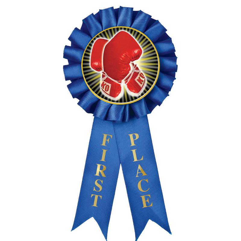 1ST PLACE MYLAR ROSETTES