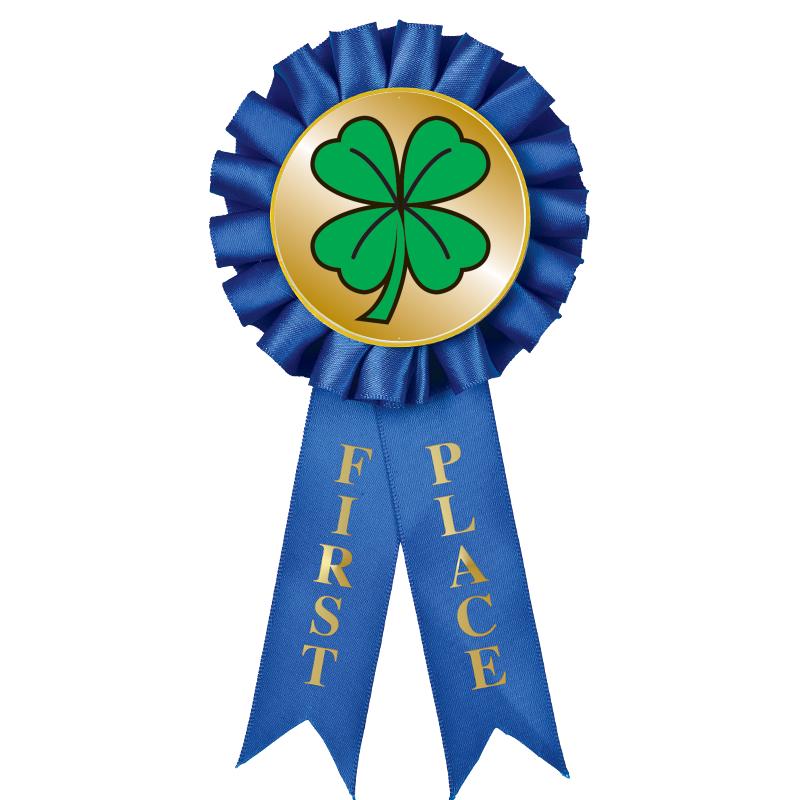 1ST PLACE MYLAR ROSETTES