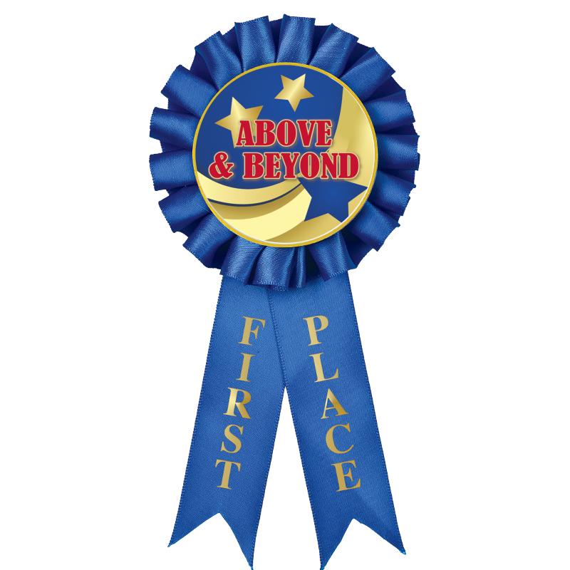 1ST PLACE MYLAR ROSETTES