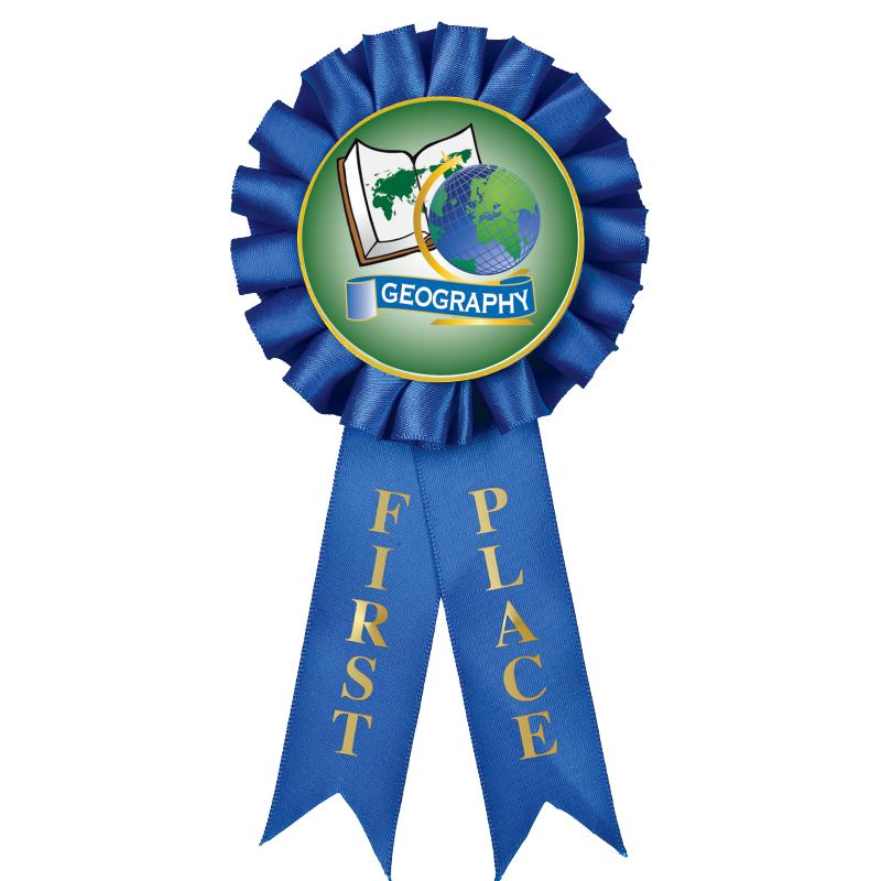 1ST PLACE MYLAR ROSETTES