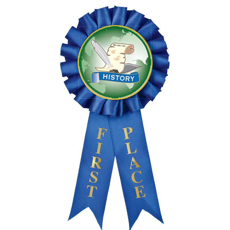 1ST PLACE MYLAR ROSETTES