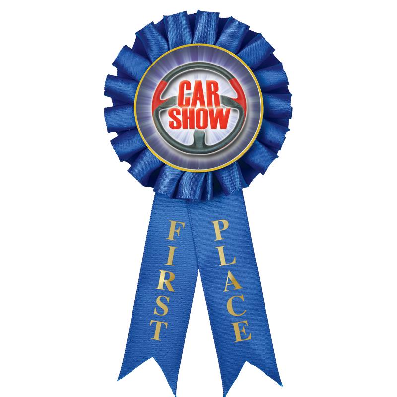 1ST PLACE MYLAR ROSETTES