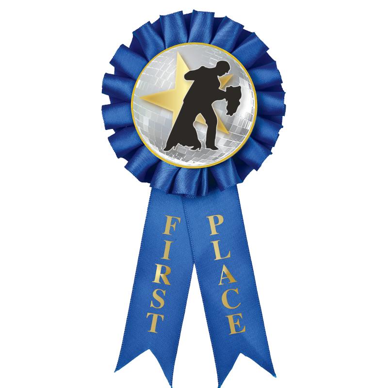 1ST PLACE MYLAR ROSETTES