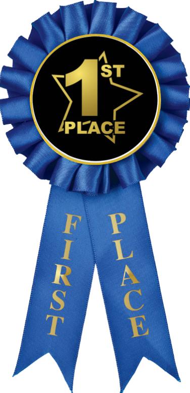 1st Place Rosette Ribbon