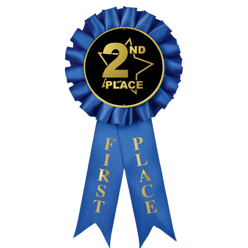 1ST PLACE MYLAR ROSETTES