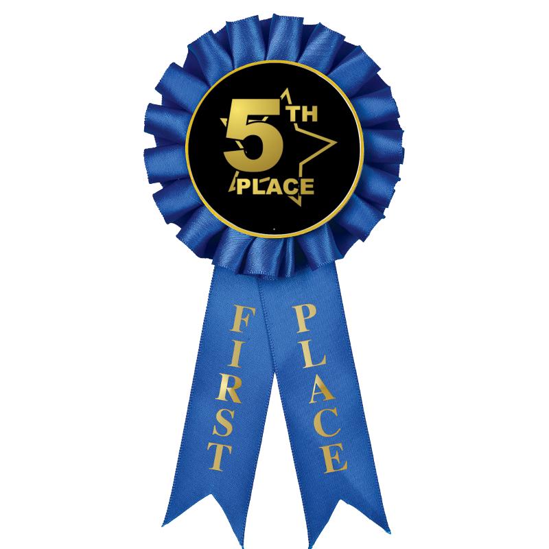 1ST PLACE MYLAR ROSETTES