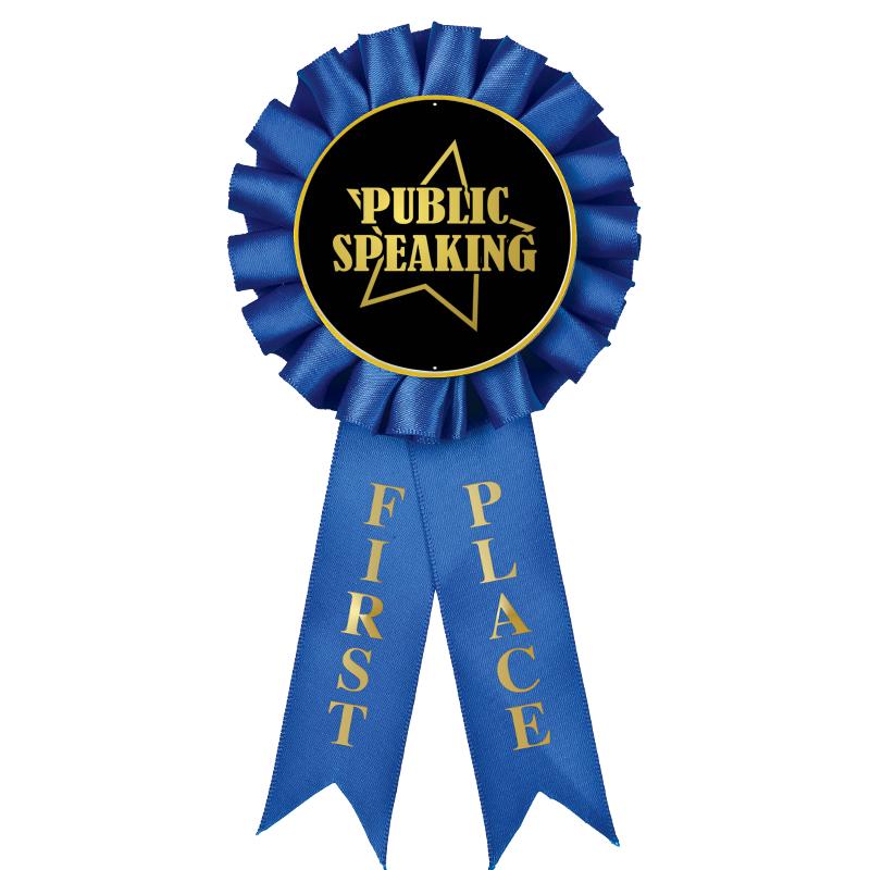 1ST PLACE MYLAR ROSETTES