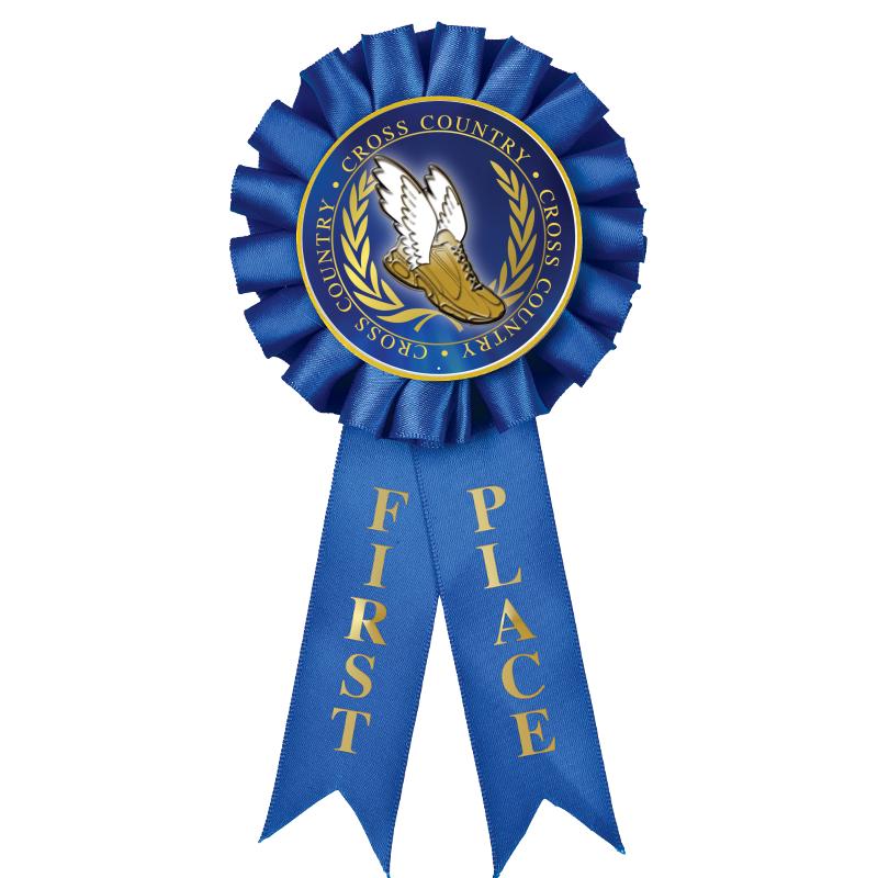 1ST PLACE MYLAR ROSETTES