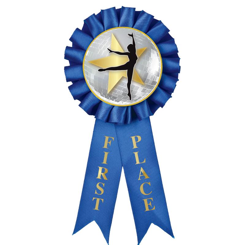 1ST PLACE MYLAR ROSETTES