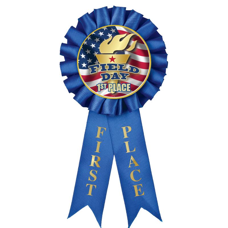 1ST PLACE MYLAR ROSETTES