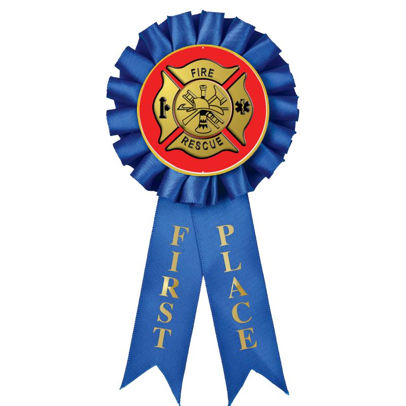 1ST PLACE MYLAR ROSETTES