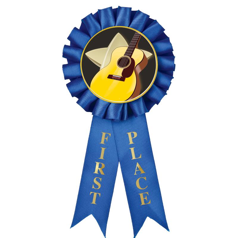 1ST PLACE MYLAR ROSETTES