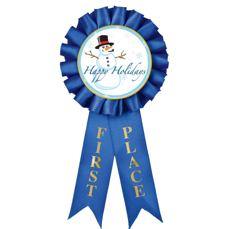 1ST PLACE MYLAR ROSETTES