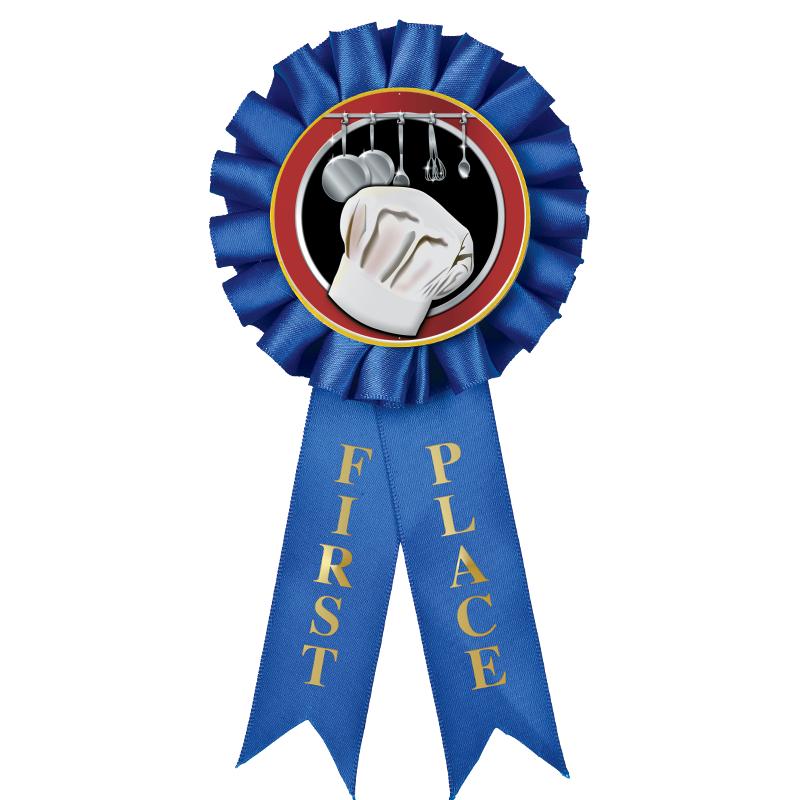 1ST PLACE MYLAR ROSETTES