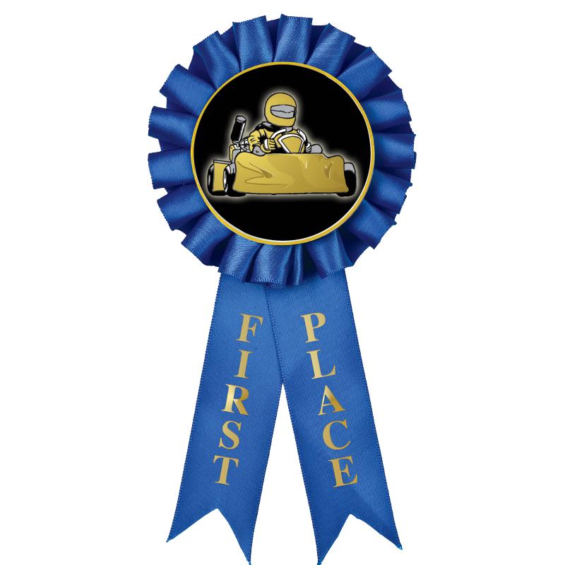 1ST PLACE MYLAR ROSETTES