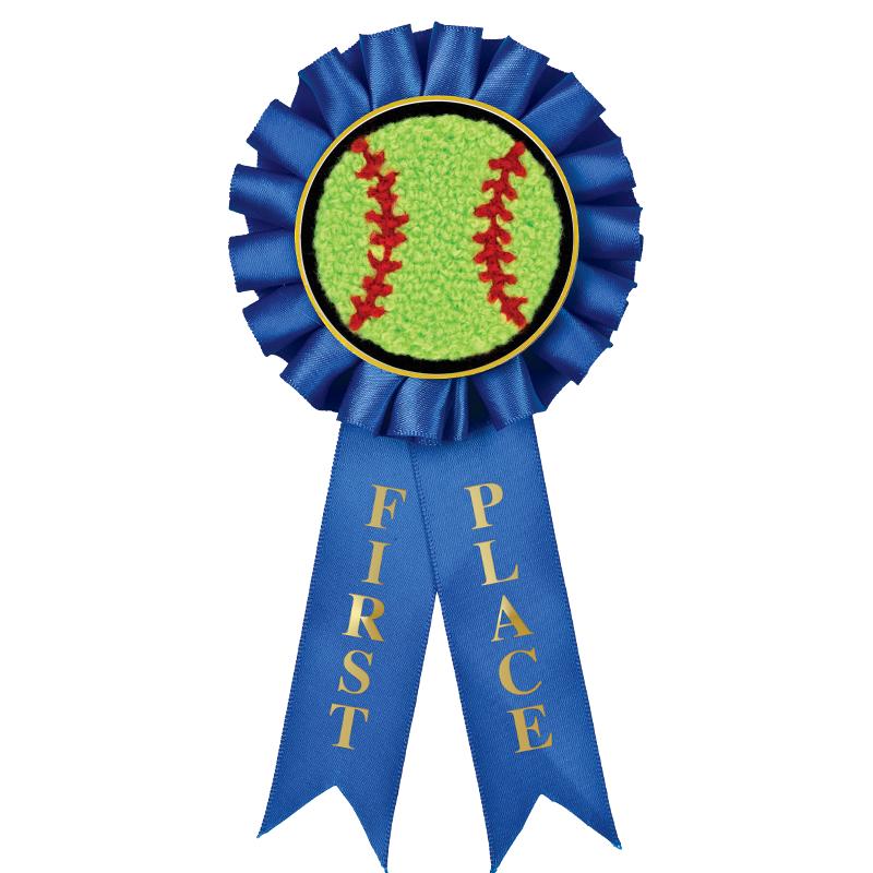 1ST PLACE MYLAR ROSETTES