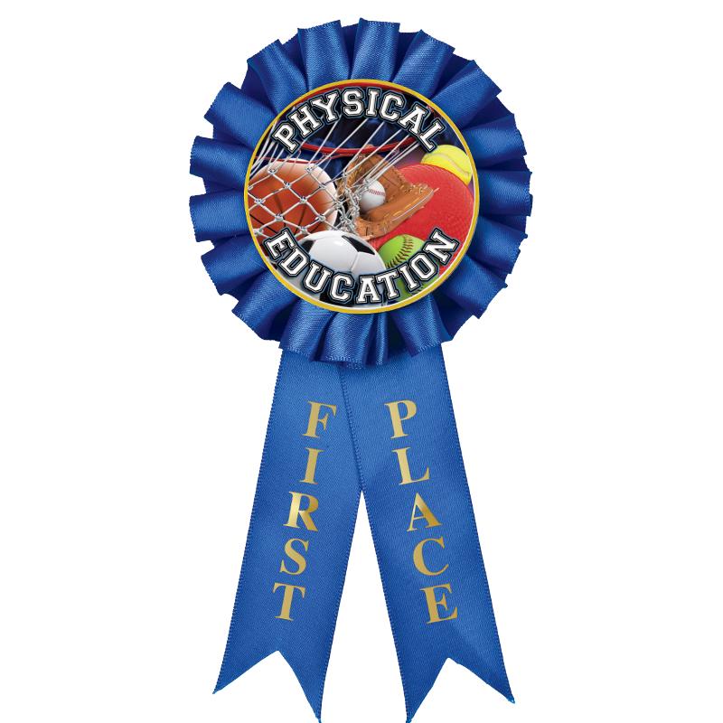 1ST PLACE MYLAR ROSETTES